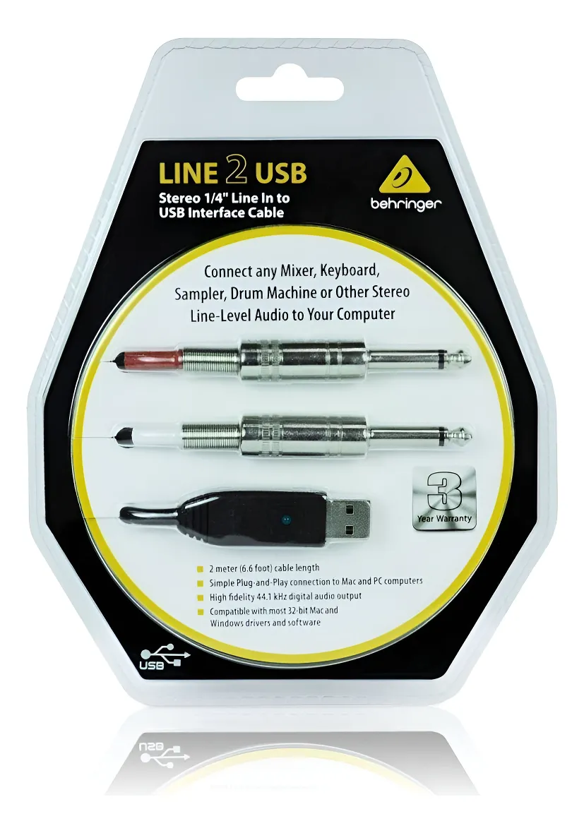 Cabo de Interface USB LINE-2 USB - Behringer