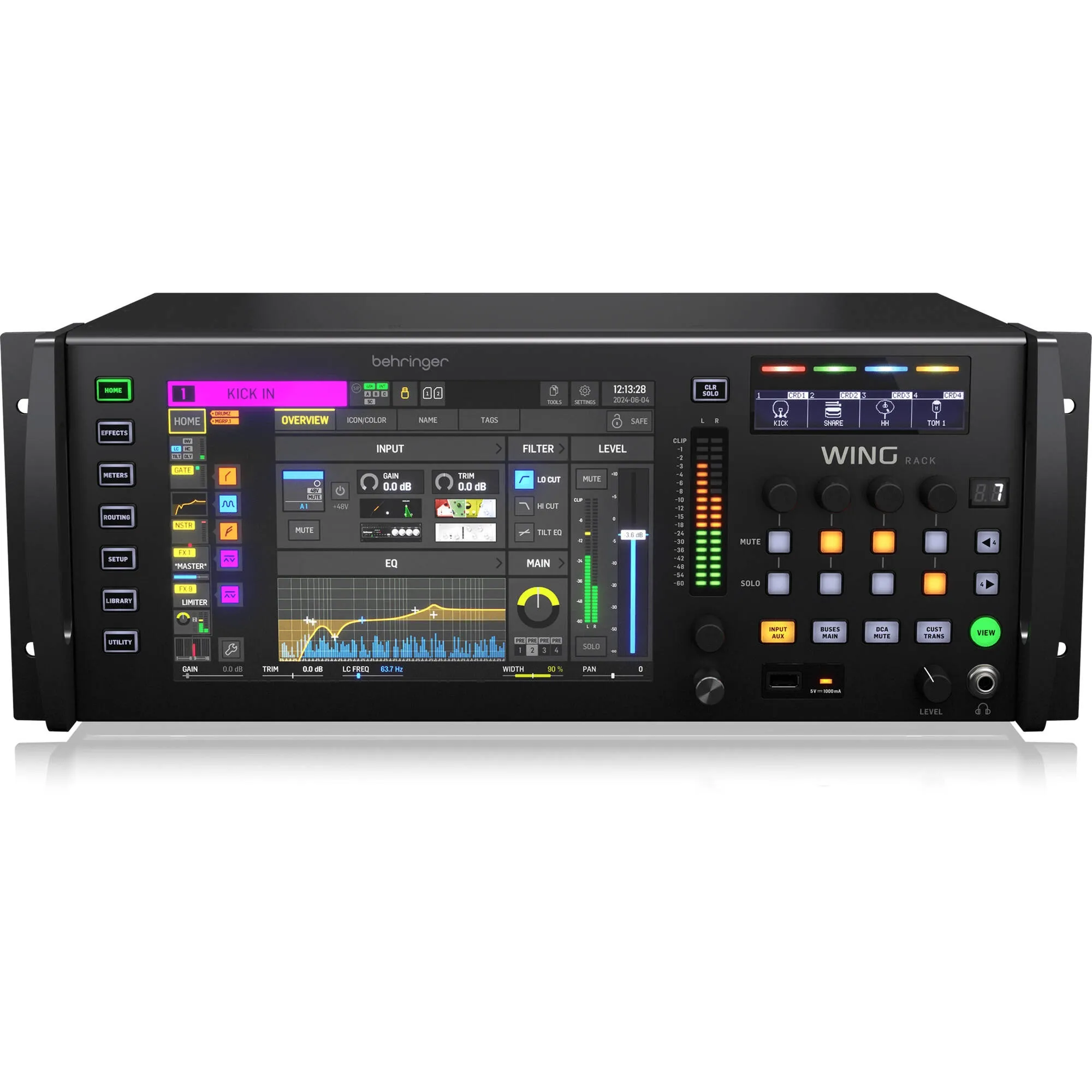 Mesa Som Digital 48 Canais WING RACK - Be...